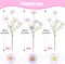 12 PCS Summer Artificial Daisy Flowers 3 Tabletop Decor Color Silk Daisy Flowers Decor UV Resistant Faux Wildflowers